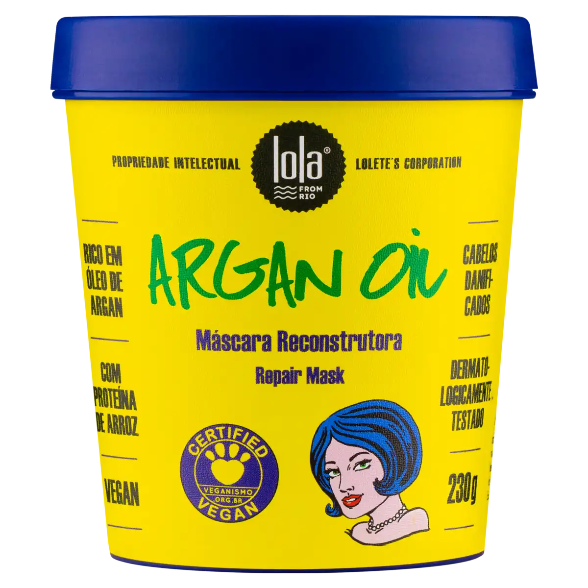Máscara Reconstrutora Lola from Rio Argan Oil Pote 230g