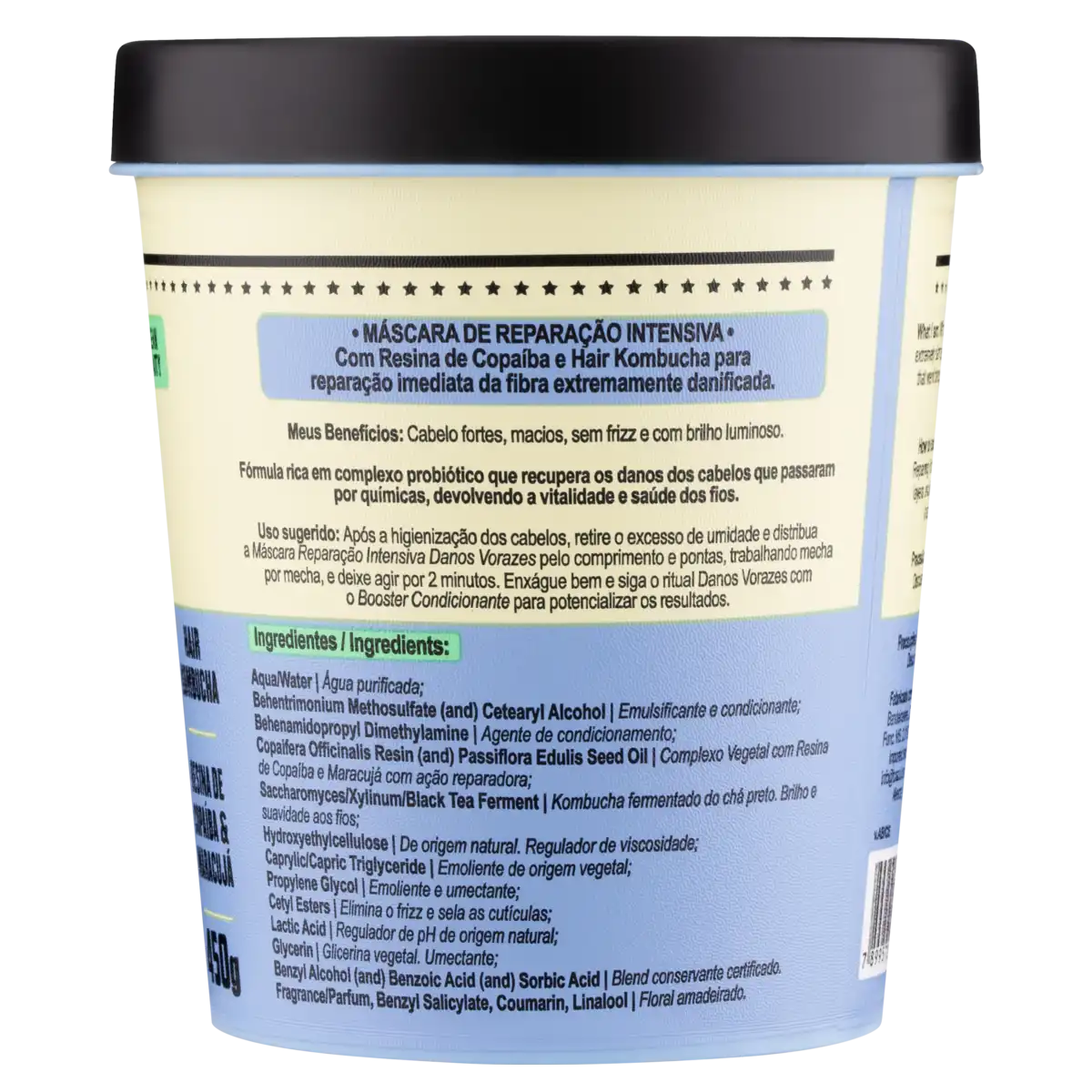 Máscara de Reparação Intensiva Lola from Rio Danos Vorazes Pote 450g