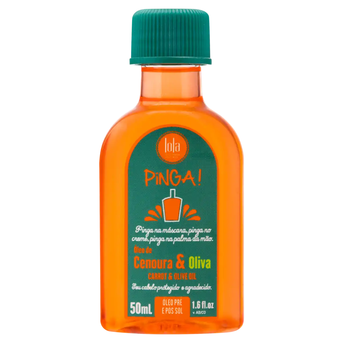 Óleo Cenoura e Oliva Pré e Pós Sol Toque Seco Lola from Rio Pinga! Frasco 50ml