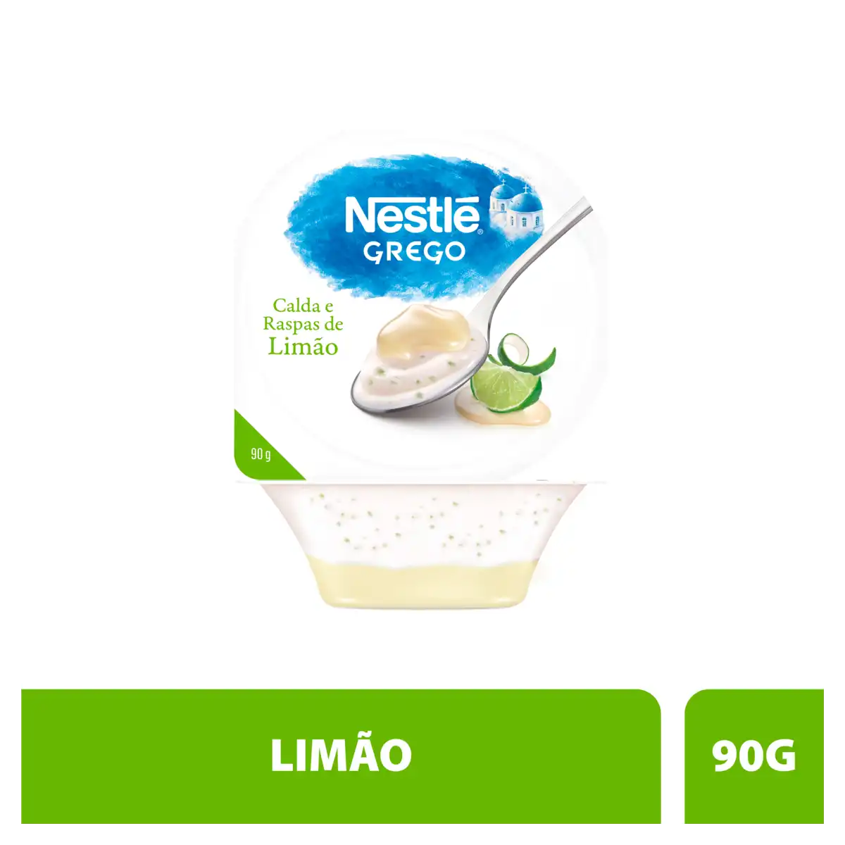 Iogurte Integral Grego Torta de Limão Calda Limão Nestlé Pote 90g