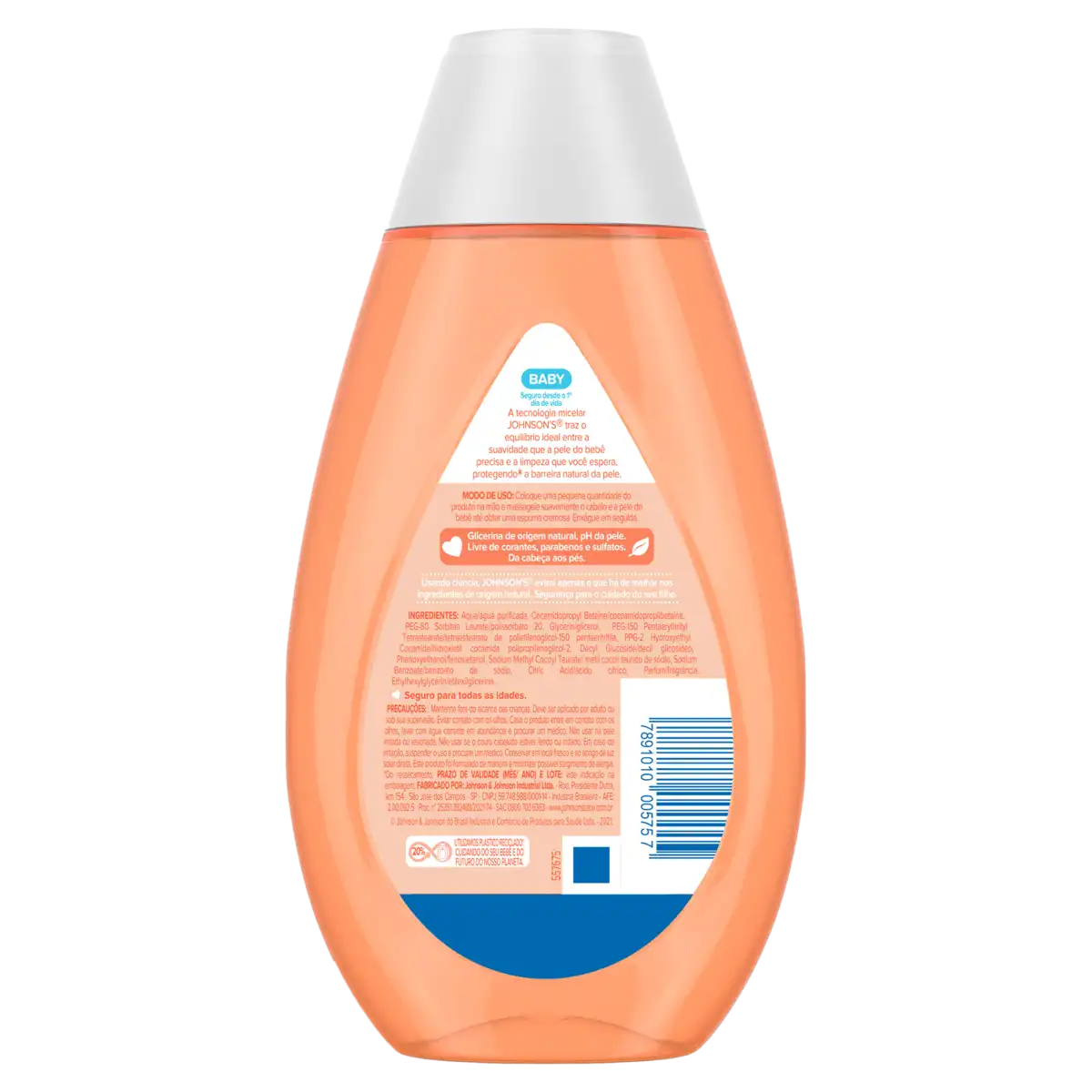 Sabonete Líquido de Glicerina da Cabeça aos Pés Johnson's Baby Frasco 200ml