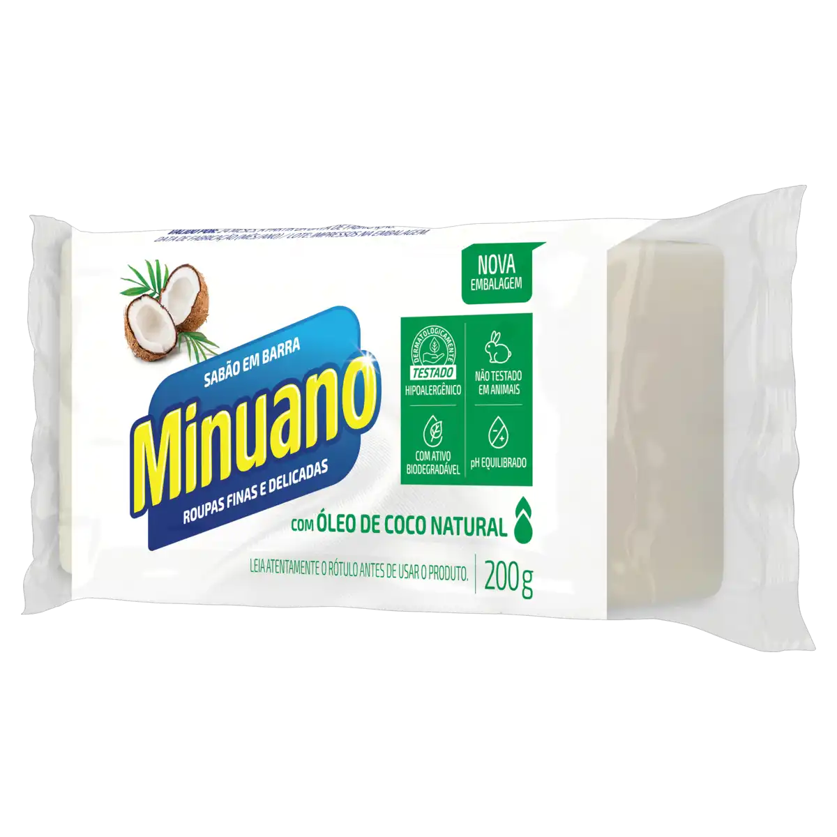 Sabão Barra Coco Minuano Flow Pack 200g