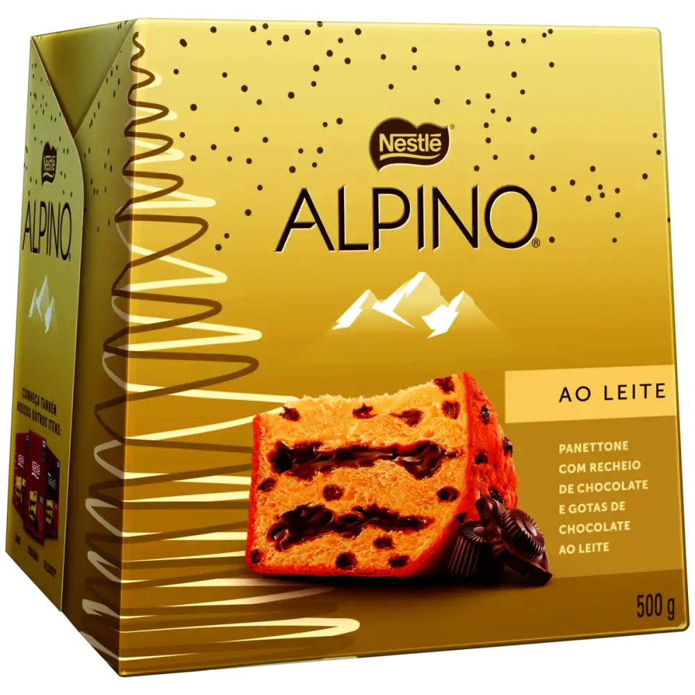 Panetone Alpino 450g Chocolate ao Leite