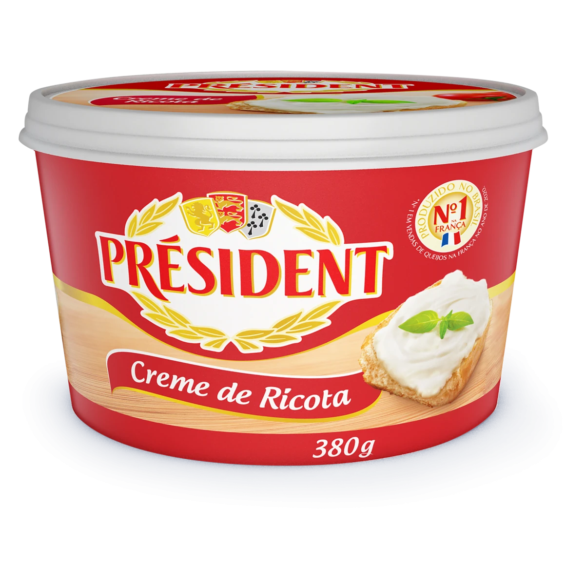 Creme de Queijo Ricota Président Pote 380g