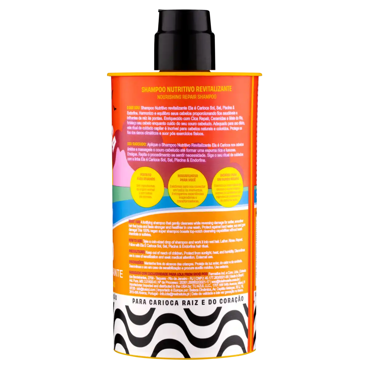Shampoo Nutritivo Lola from Rio Ela é Carioca Frasco 500ml