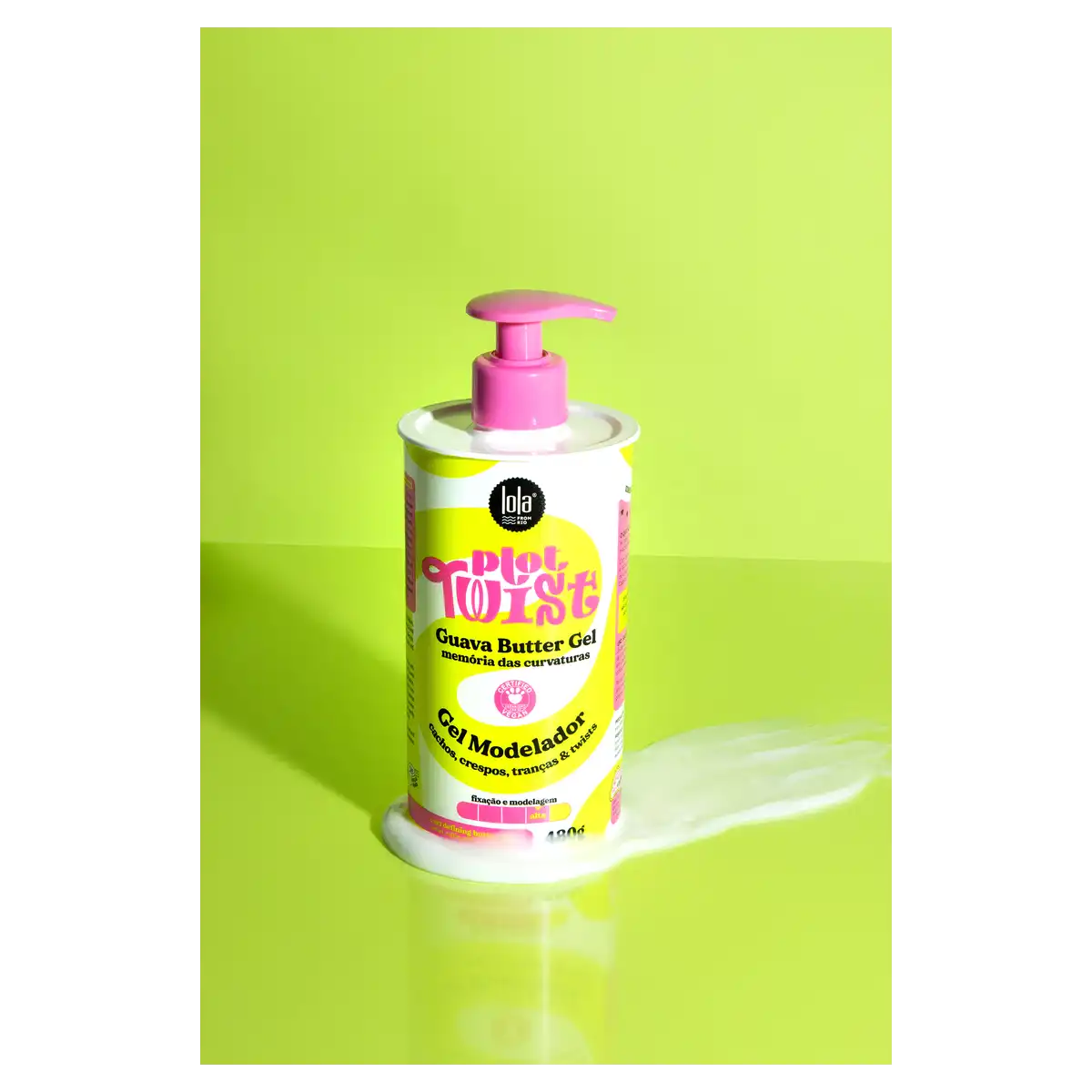 Gel Modelador Alta Lola from Rio Plot Twist Guava Frasco 480g Pump
