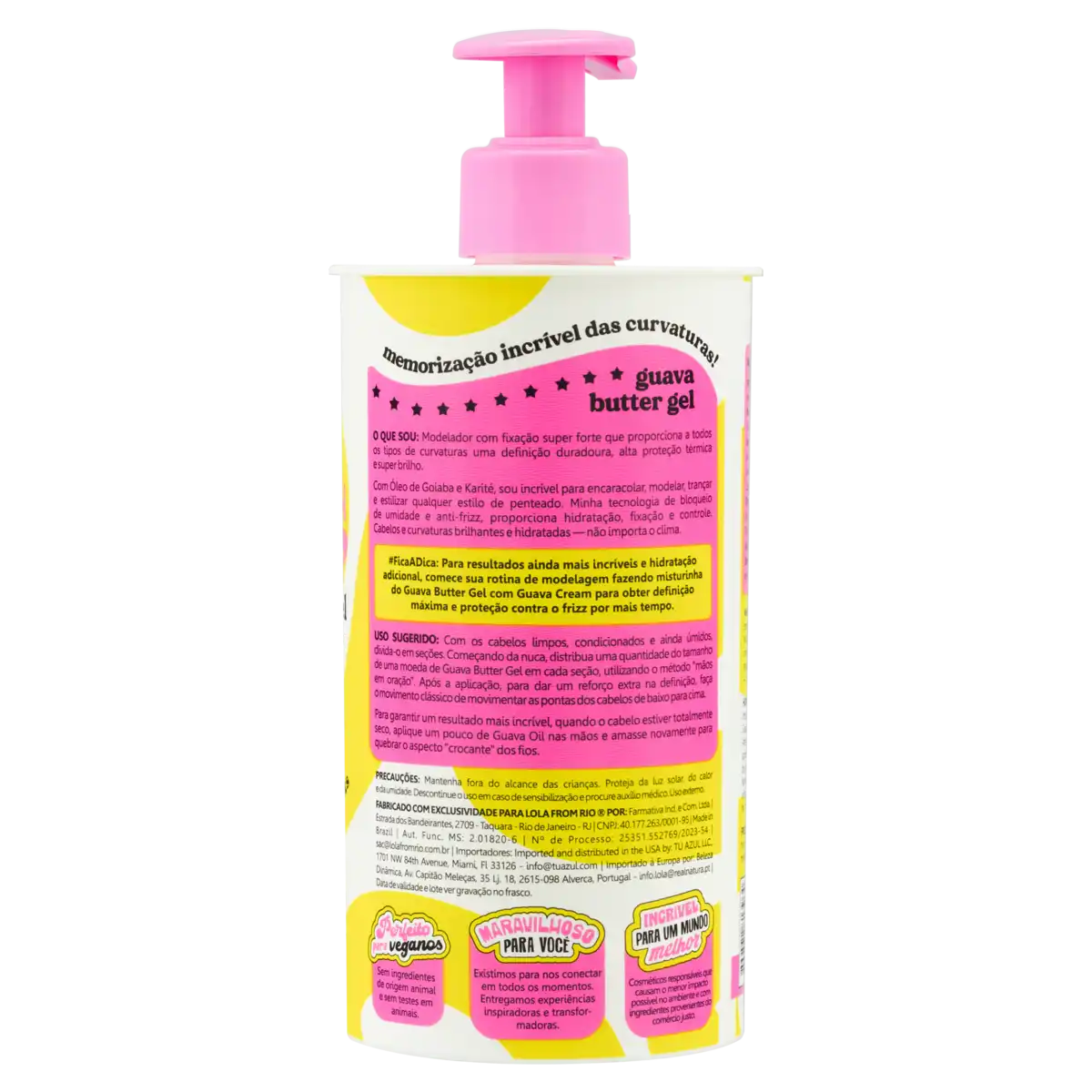 Gel Modelador Alta Lola from Rio Plot Twist Guava Frasco 480g Pump