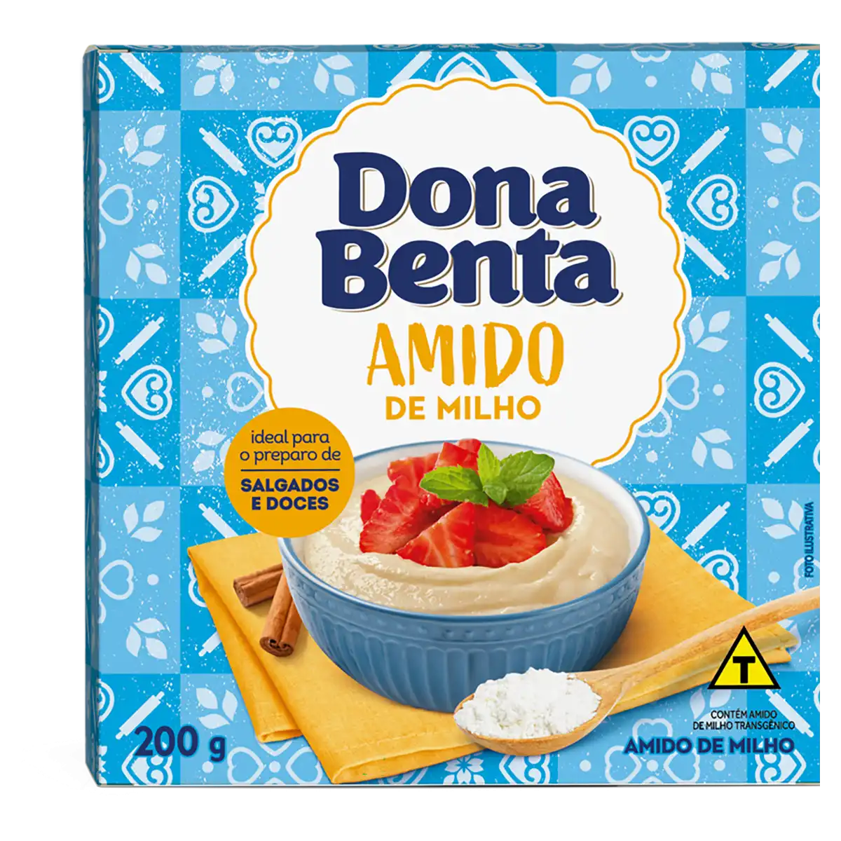 Amido de Milho Dona Benta Caixa 200g