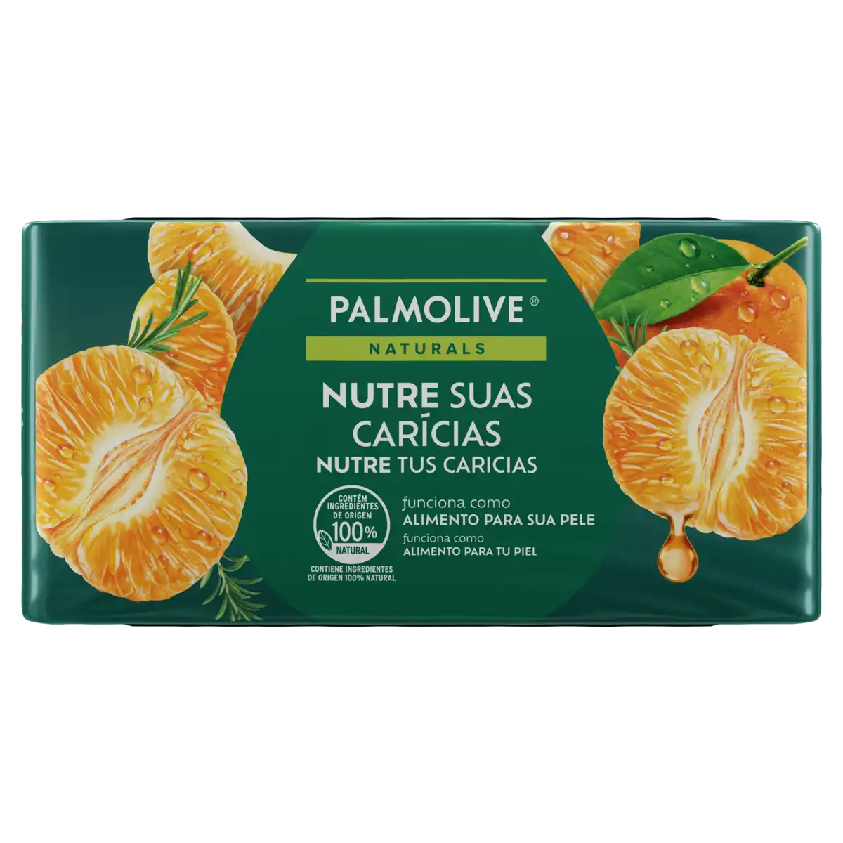 Pack Sabonete Barra Frescor Nutritivo Tangerina e Alecrim Palmolive Naturals Envoltório 510g 6 Unidades