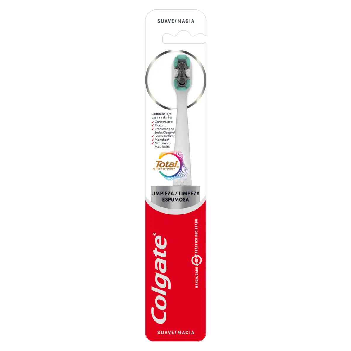 Escova Dental Suave Colgate Total Active Prevention 2 Unidades
