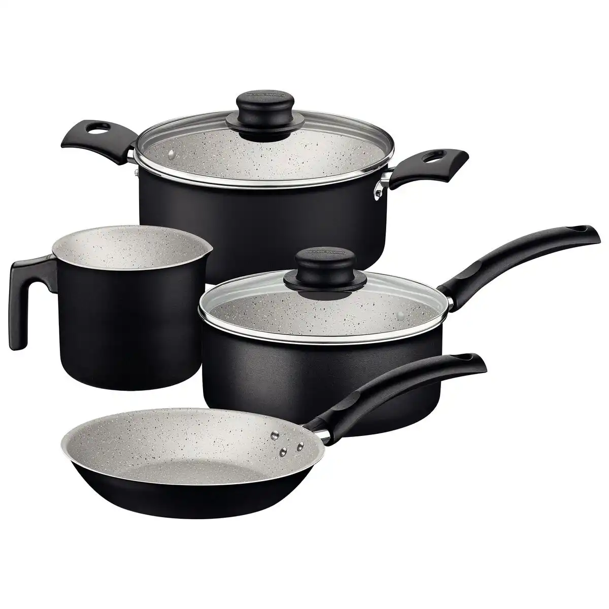 Jogo De Panelas Tramontina 4Pcs Turim Preto