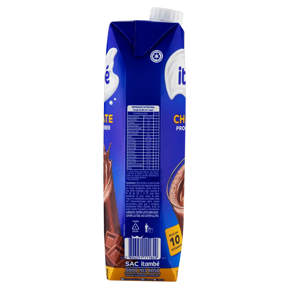 Bebida Láctea UHT Chocolate Itambé Caixa 1l