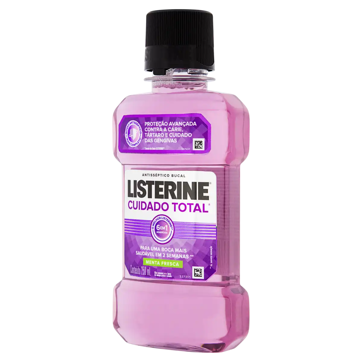 Enxaguante Bucal Menta Fresca Listerine Cuidado Total Frasco 250ml