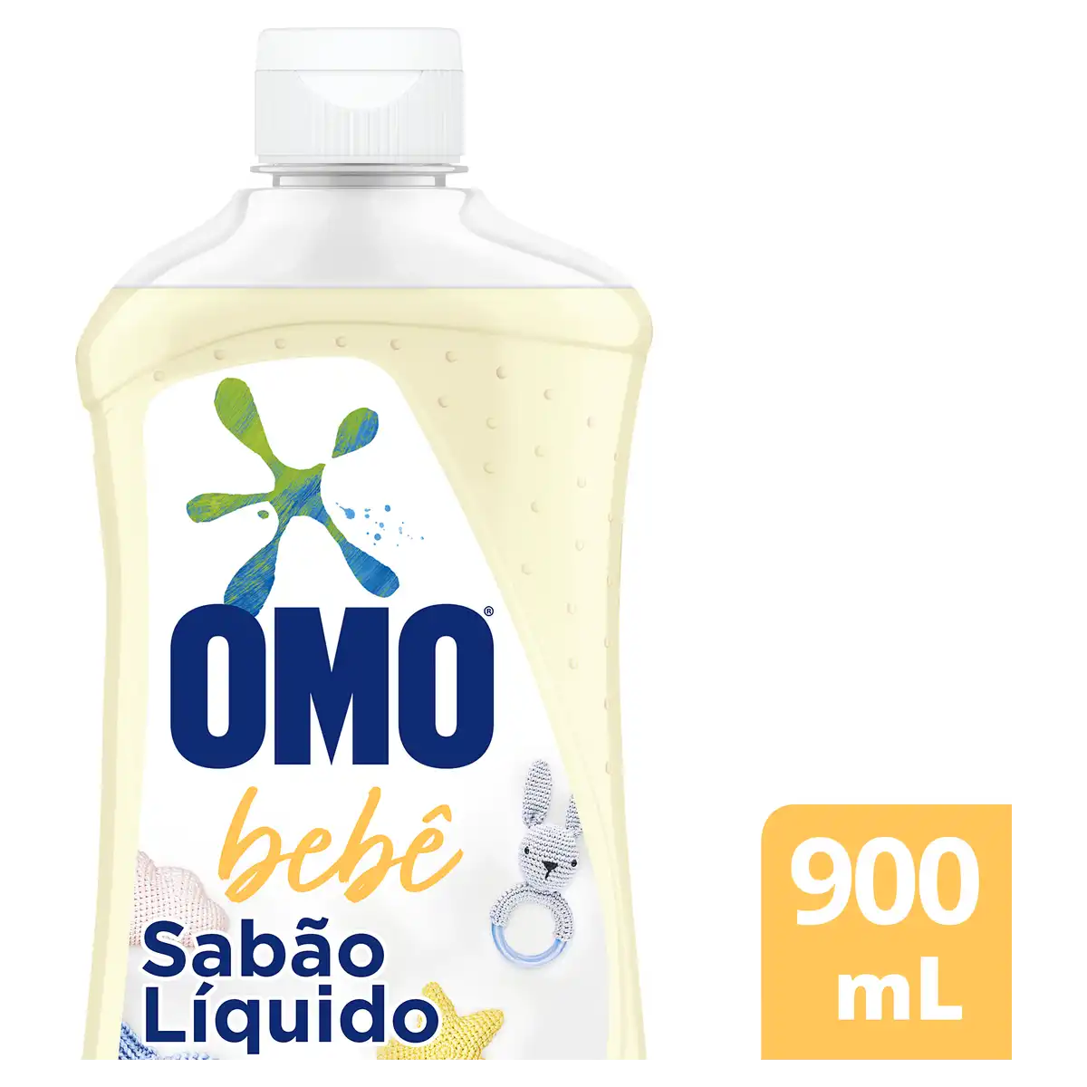 Lava-Roupas Líquido Bebê Omo Squeeze 900ml