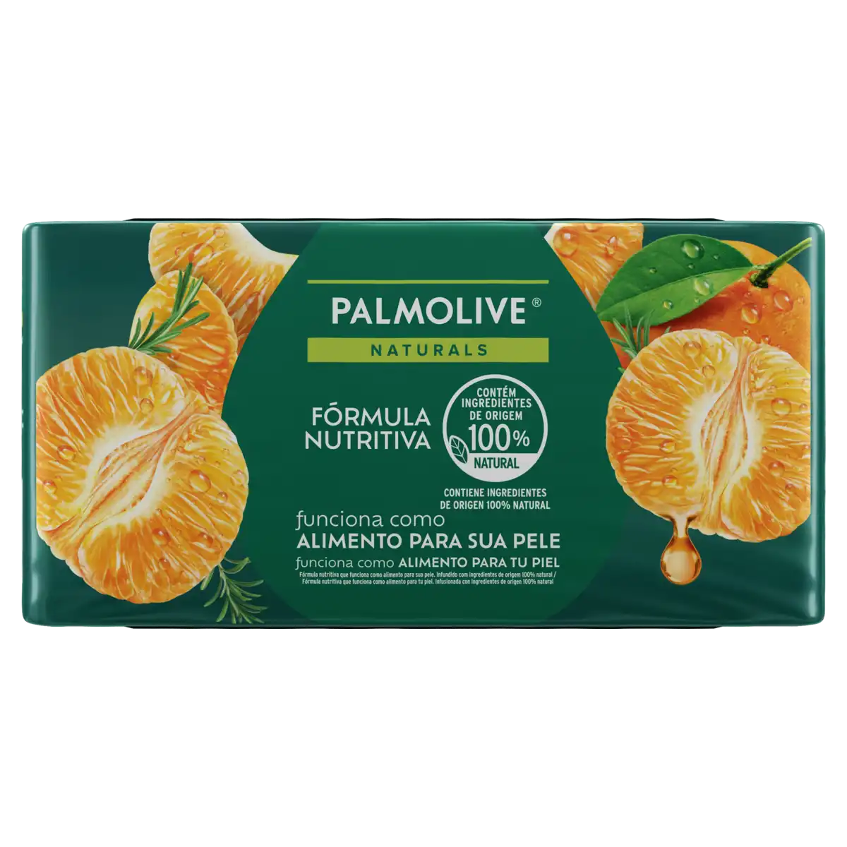 Pack Sabonete Barra Frescor Nutritivo Tangerina e Alecrim Palmolive Naturals Envoltório 510g 6 Unidades