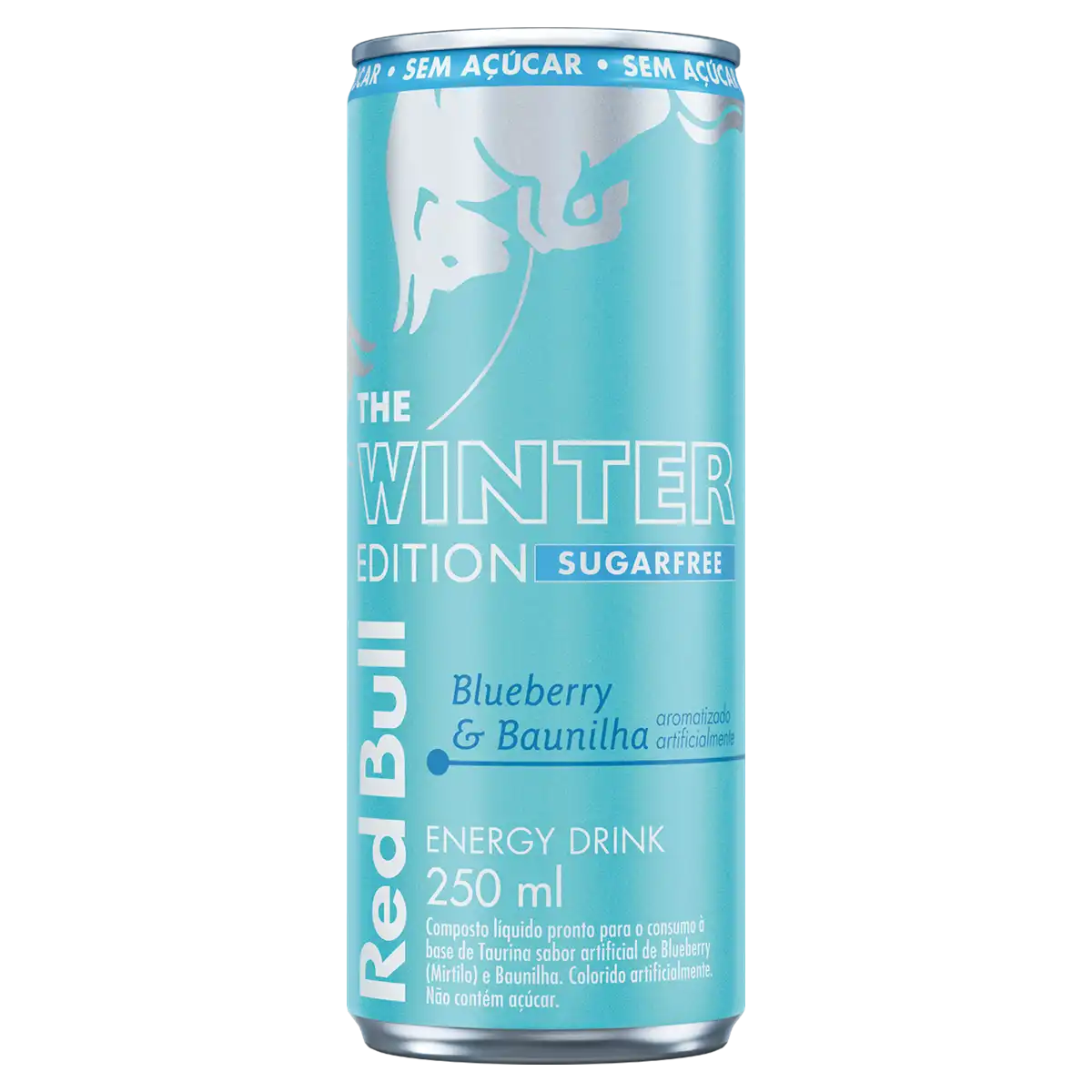 Energético Blueberry & Baunilha Zero Açúcar Red Bull Lata 250ml The Winter Edition