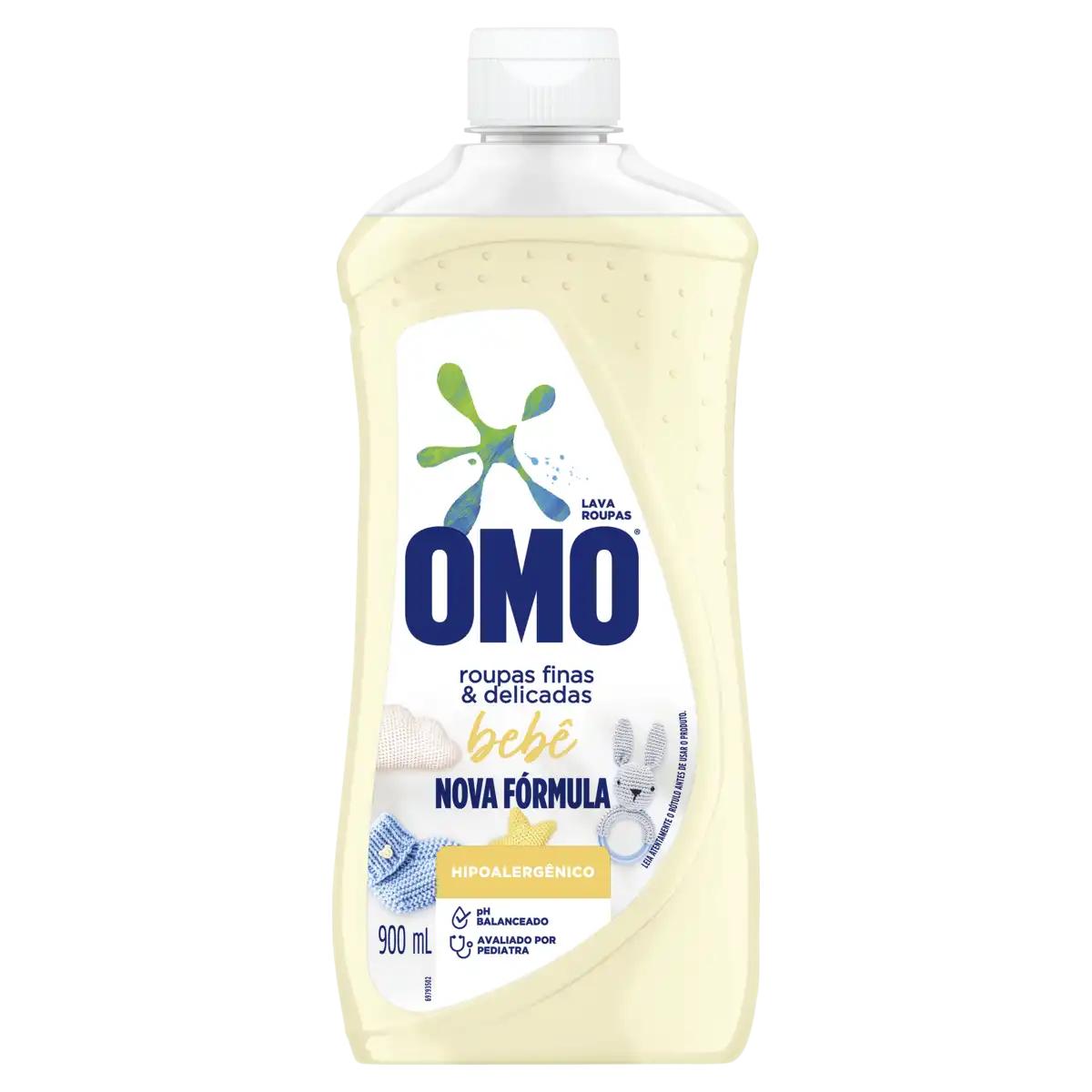 Lava-Roupas Líquido Bebê Omo Squeeze 900ml