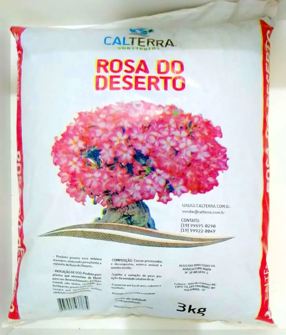 Substrato Calterra 3kg Rosa Do Deserto