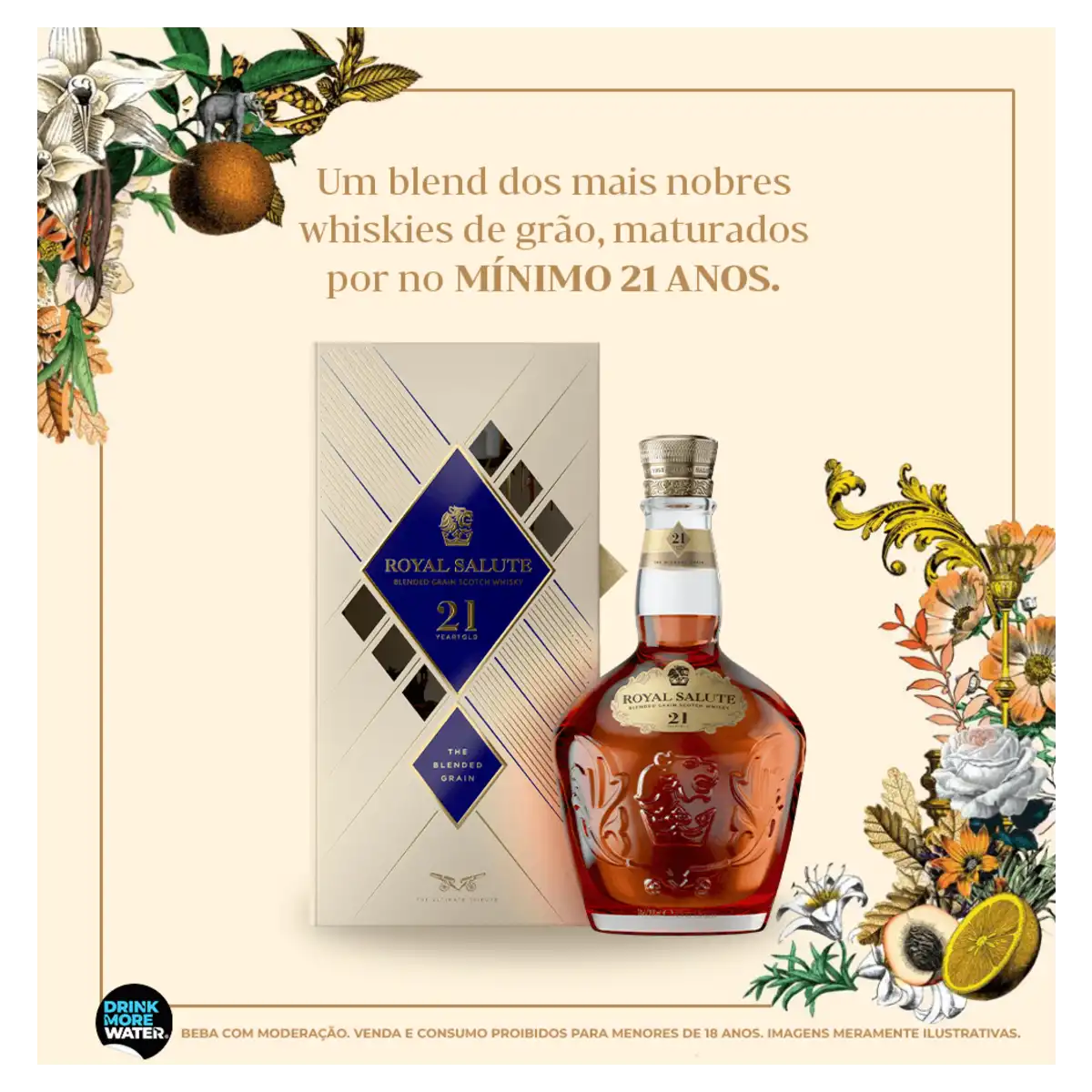 Whisky Escocês Blended Royal Salute The Blended Grain Garrafa 700ml