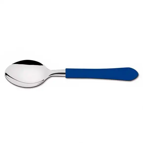 Colher De Mesa Leme em Aço Inox Azul Tramontina 19Xcm Unidade