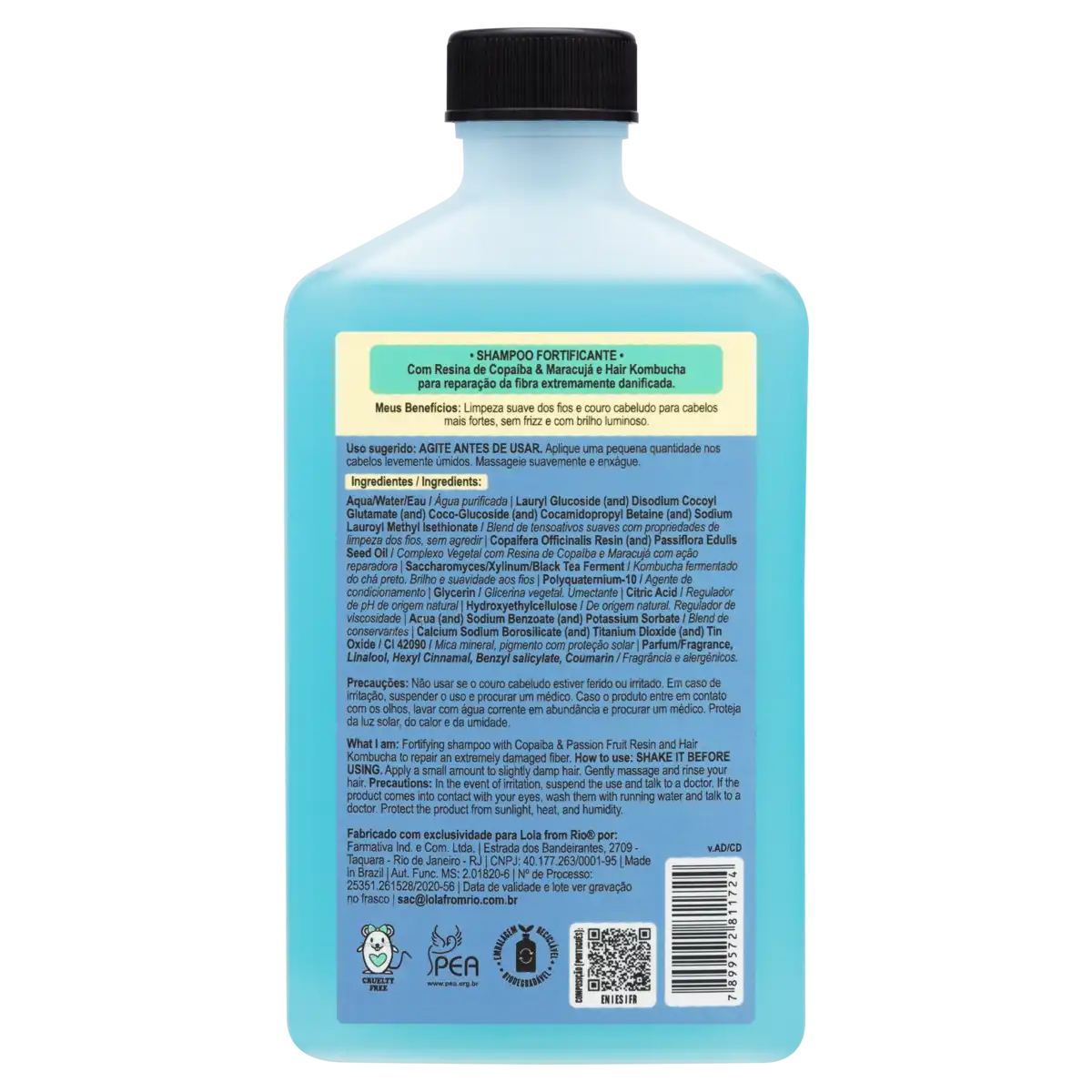 Shampoo Fortificante Lola from Rio Danos Vorazes Frasco 250ml