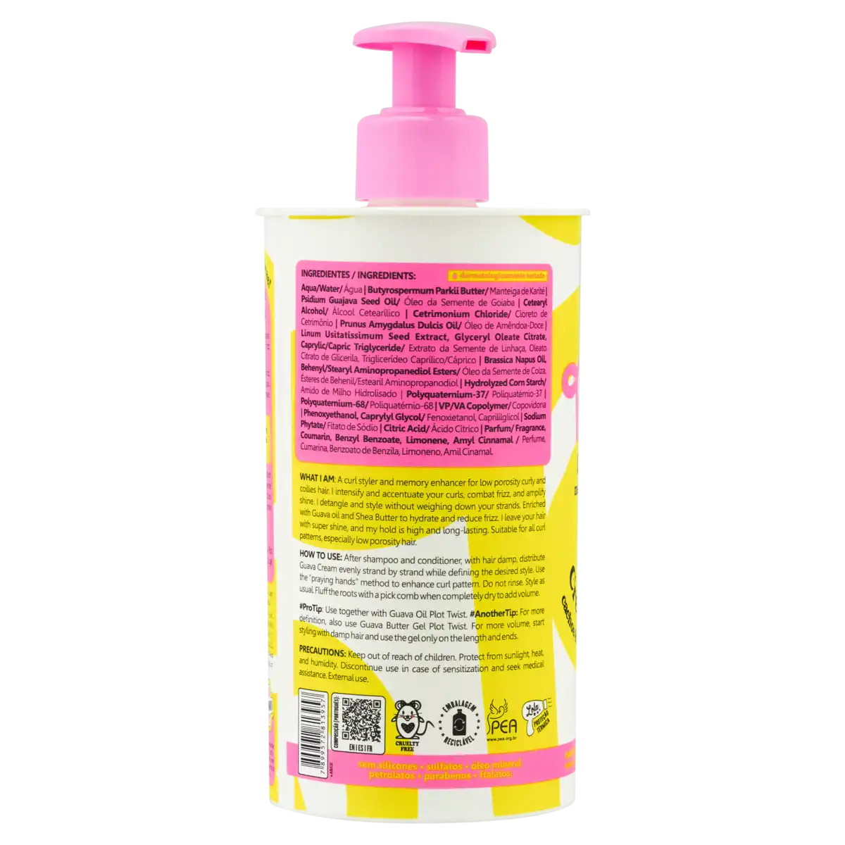 Modelador Creme Alta Lola from Rio Plot Twist Guava Frasco 480g Pump