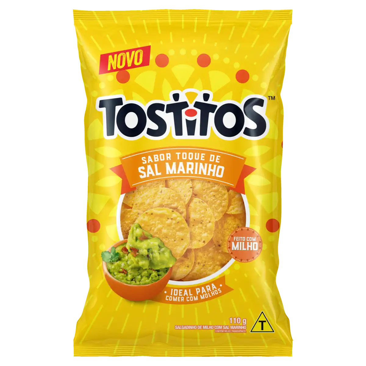 Salgadinho de Milho Toque de Sal Marinho Tostitos Pacote 110g