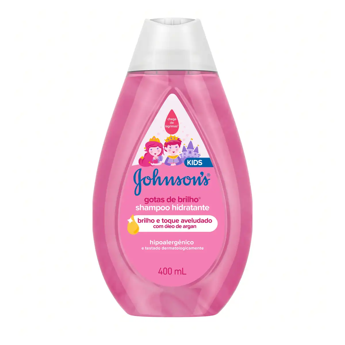 Shampoo Hidratante Johnson's Kids Gotas de Brilho Frasco 400ml