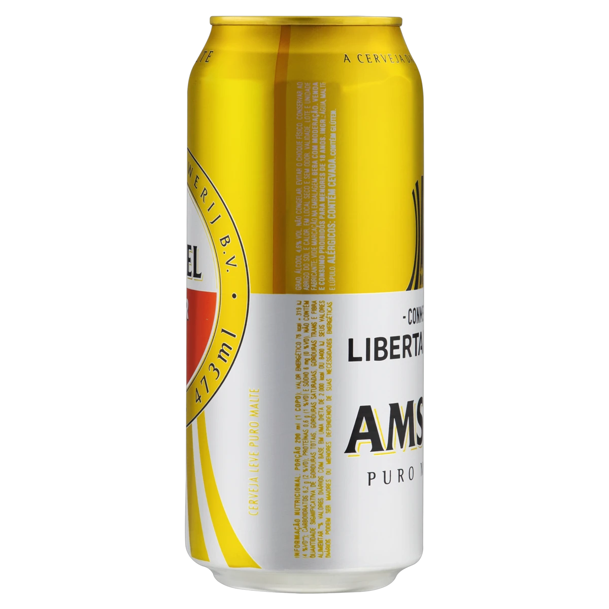 Cerveja Lager Puro Malte Amstel Lata 473ml