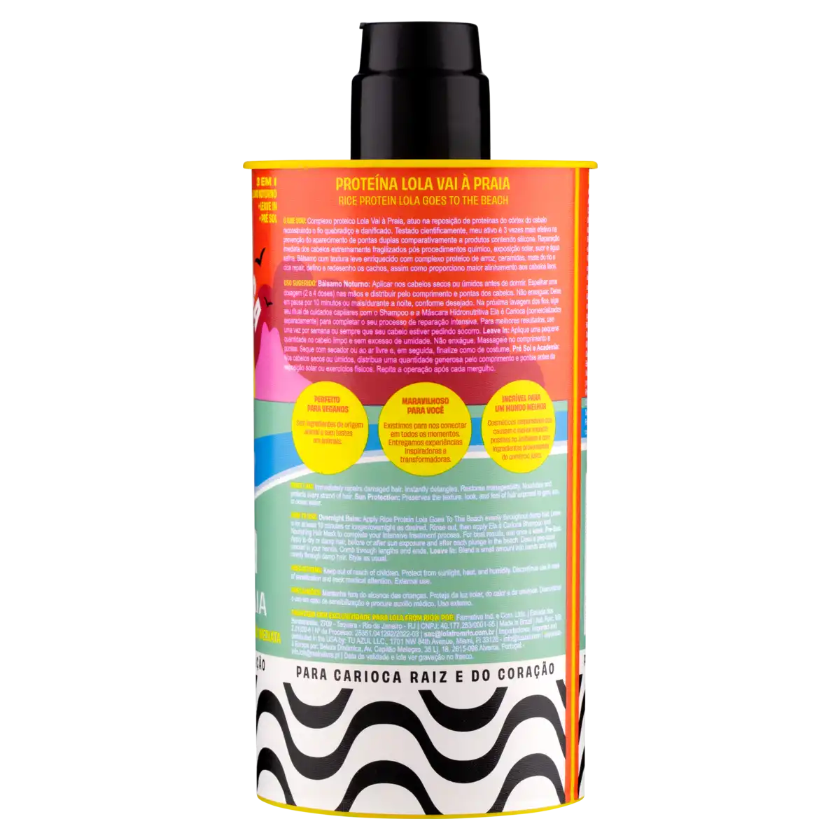 Proteína 3 em 1 Lola from Rio Ela é Carioca Lola Vai à Praia Frasco 500ml
