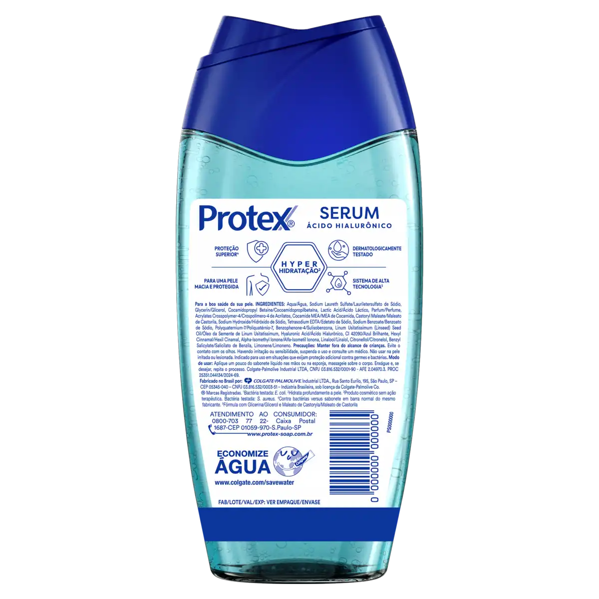 Sabonete Líquido Antibacteriano Protex Sérum Ácido Hialurônico Frasco 250ml