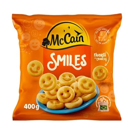 Batata Pré-Frita Smiles Congelada McCain Pacote 400g
