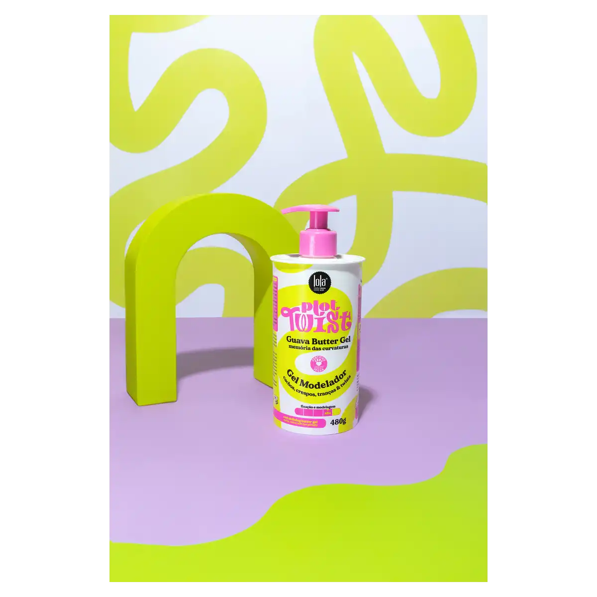 Gel Modelador Alta Lola from Rio Plot Twist Guava Frasco 480g Pump