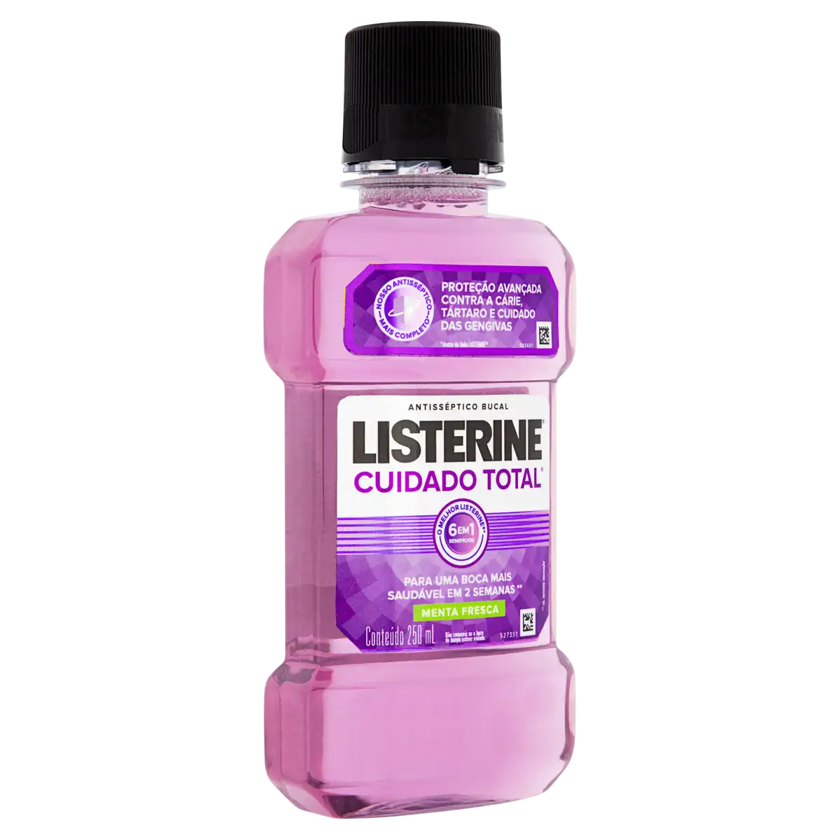Enxaguante Bucal Menta Fresca Listerine Cuidado Total Frasco 250ml