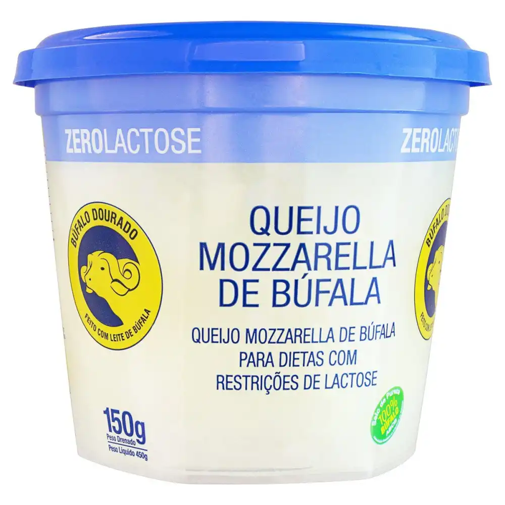 Queijo Mussarela Bufalo Dourado de Bufala Zero Lactose 150fg