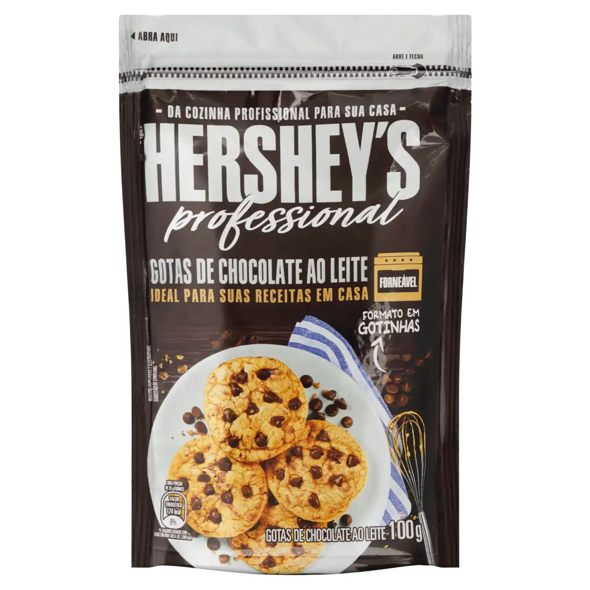 Chocolate Gotas ao Leite Hershey's Professional Pouch 100g