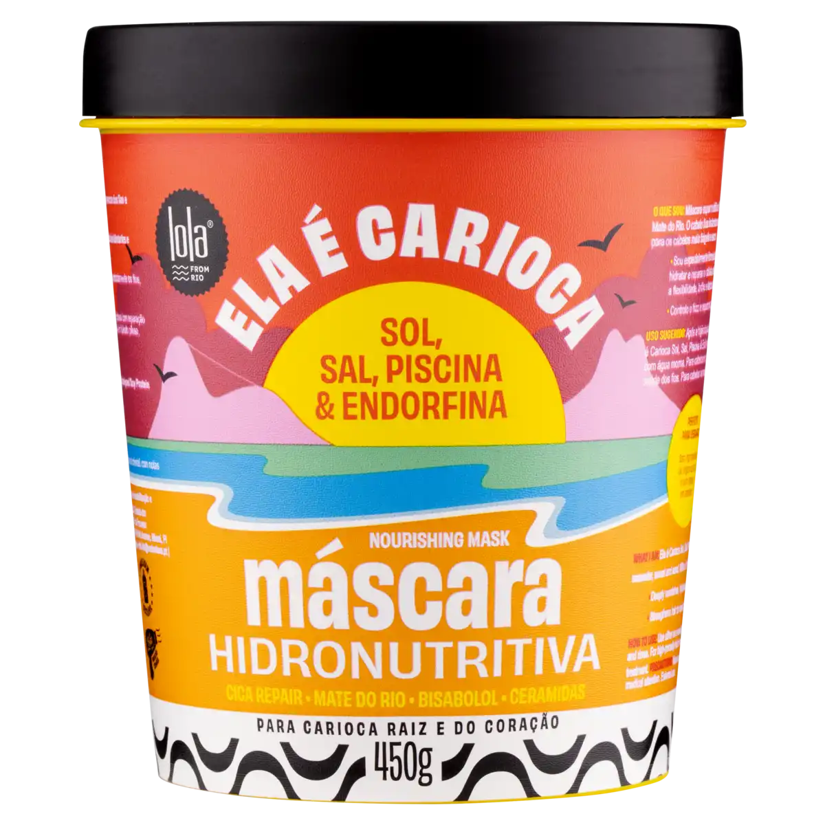 Máscara Hidronutritiva Lola from Rio Ela é Carioca Pote 450g