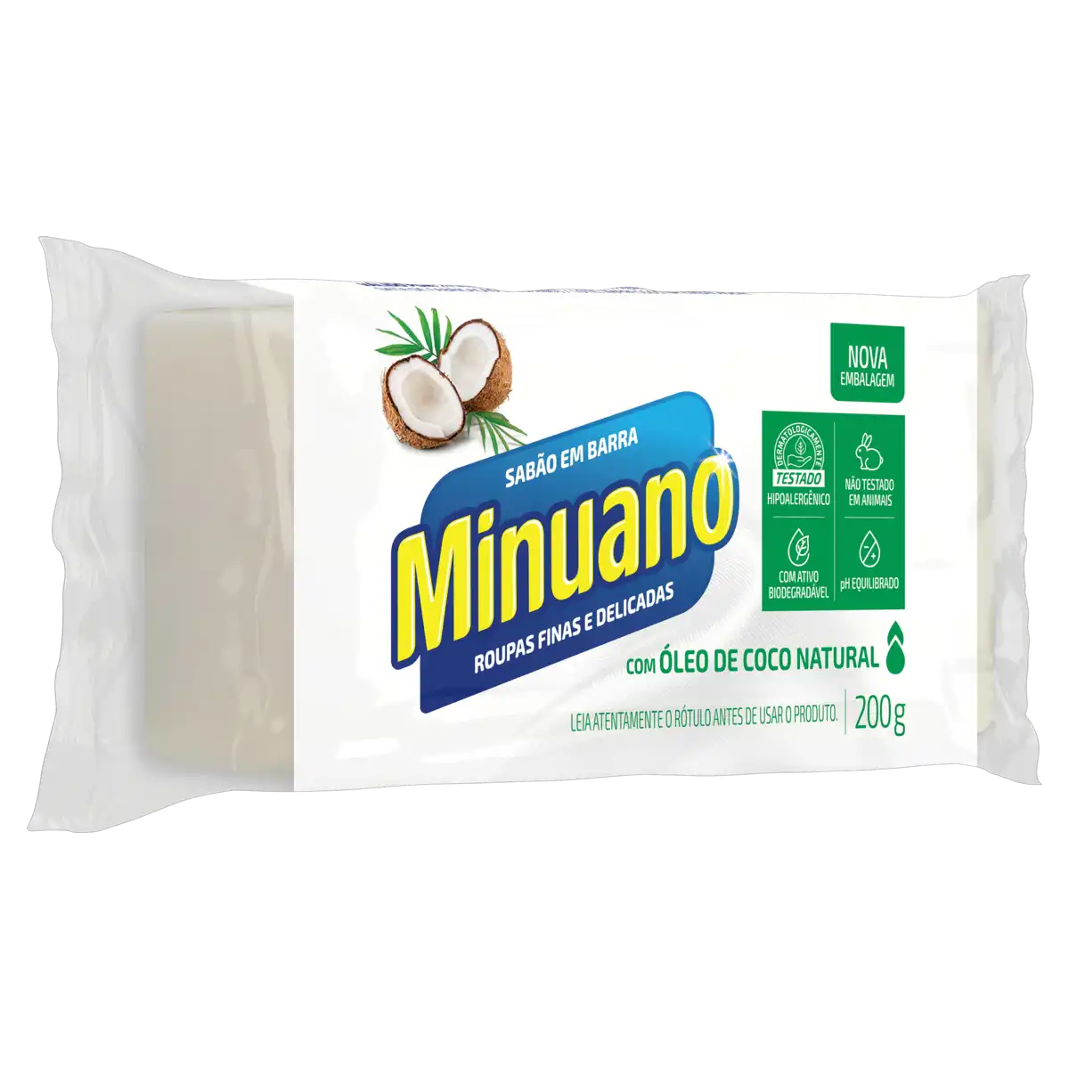 Sabão Barra Coco Minuano Flow Pack 200g
