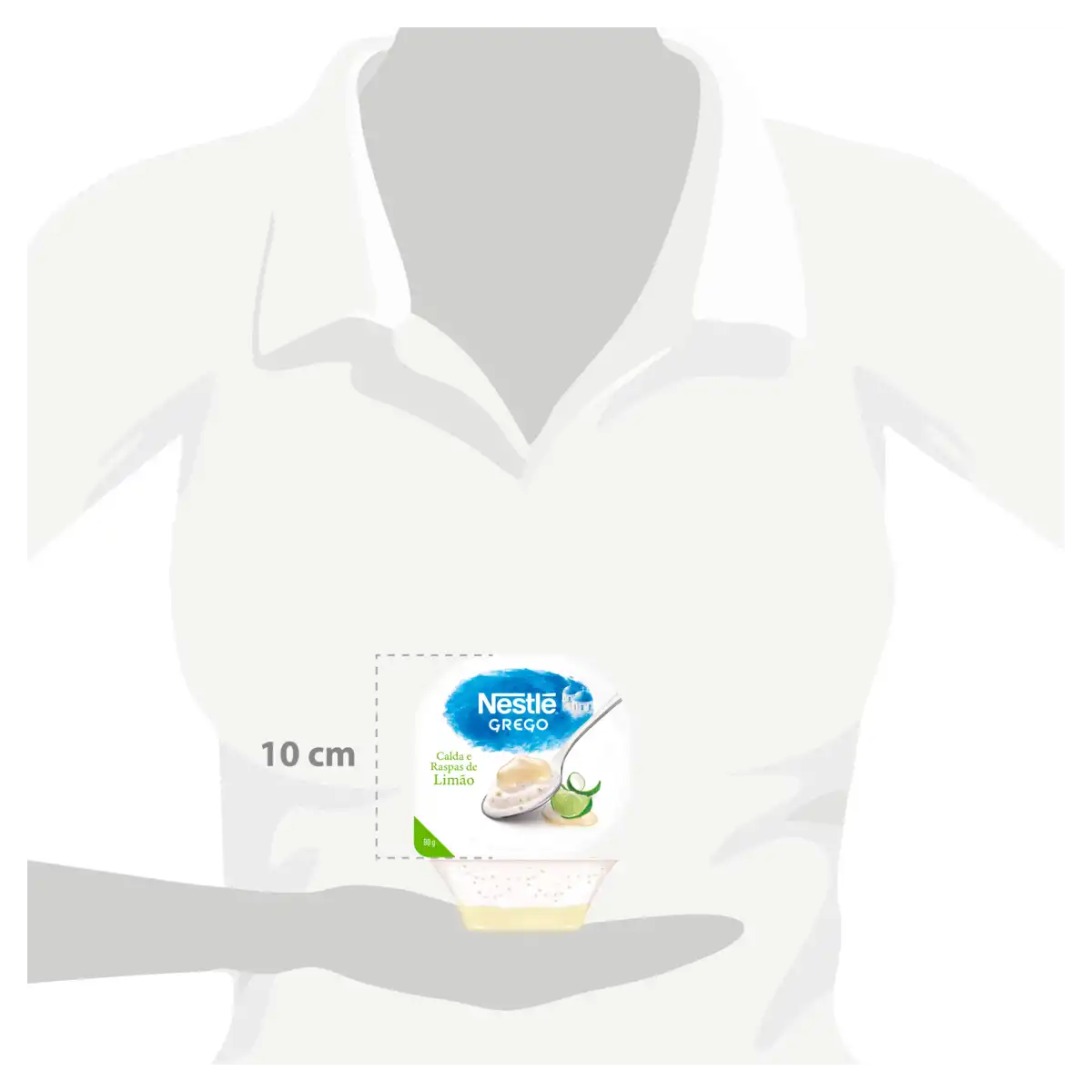 Iogurte Integral Grego Torta de Limão Calda Limão Nestlé Pote 90g