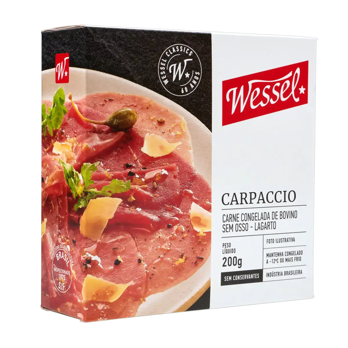 Carpaccio de Lagarto Wessel Caixa 200g