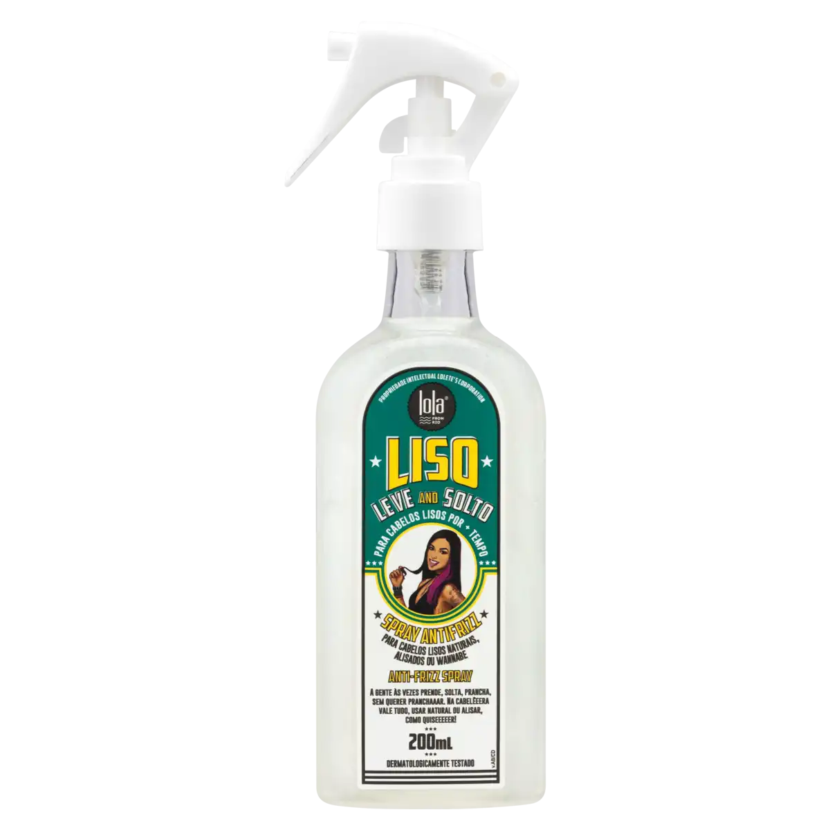 Finalizador Antifrizz Lola from Rio Liso, Leve and Solto Frasco 200ml Borrifador