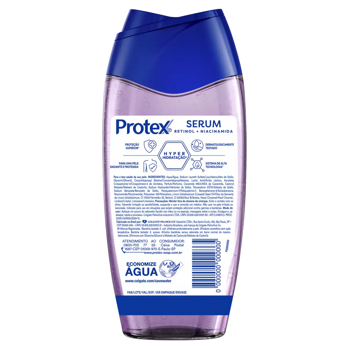 Sabonete Líquido Antibacteriano Protex Sérum Retinol + Niacinamida Frasco 250ml