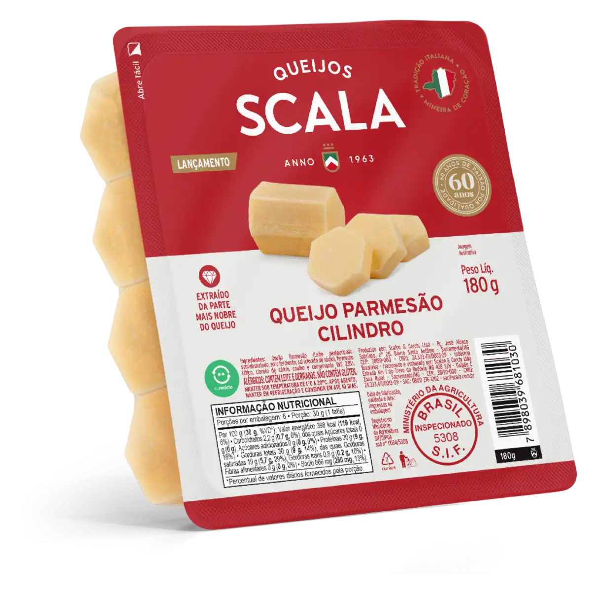 Queijo Parmesão Cilindro Scala 180g