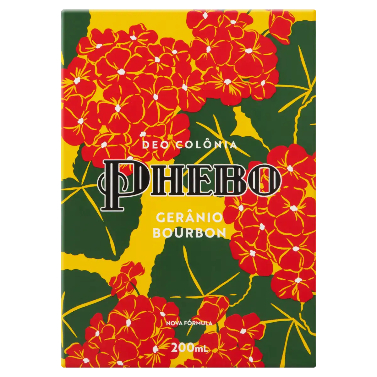 Deo Colônia Gerânio Bourbon Phebo Caixa 200ml