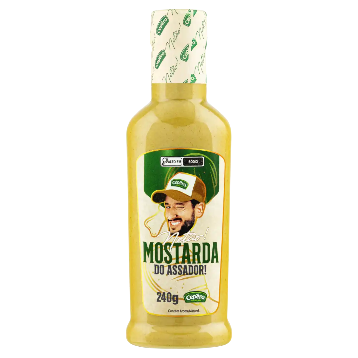 Mostarda Netão! Cepêra do Assador! Squeeze 240g