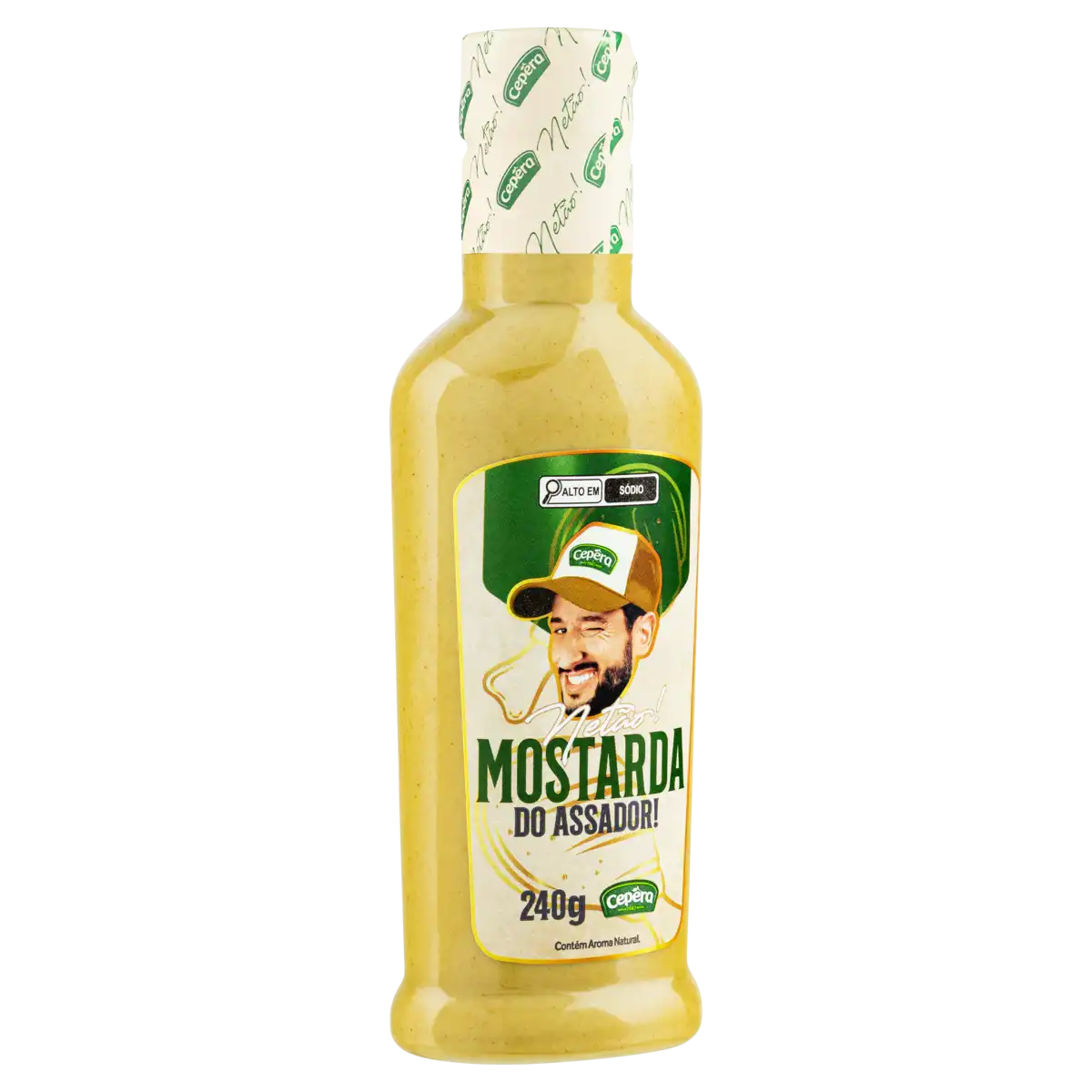 Mostarda Netão! Cepêra do Assador! Squeeze 240g
