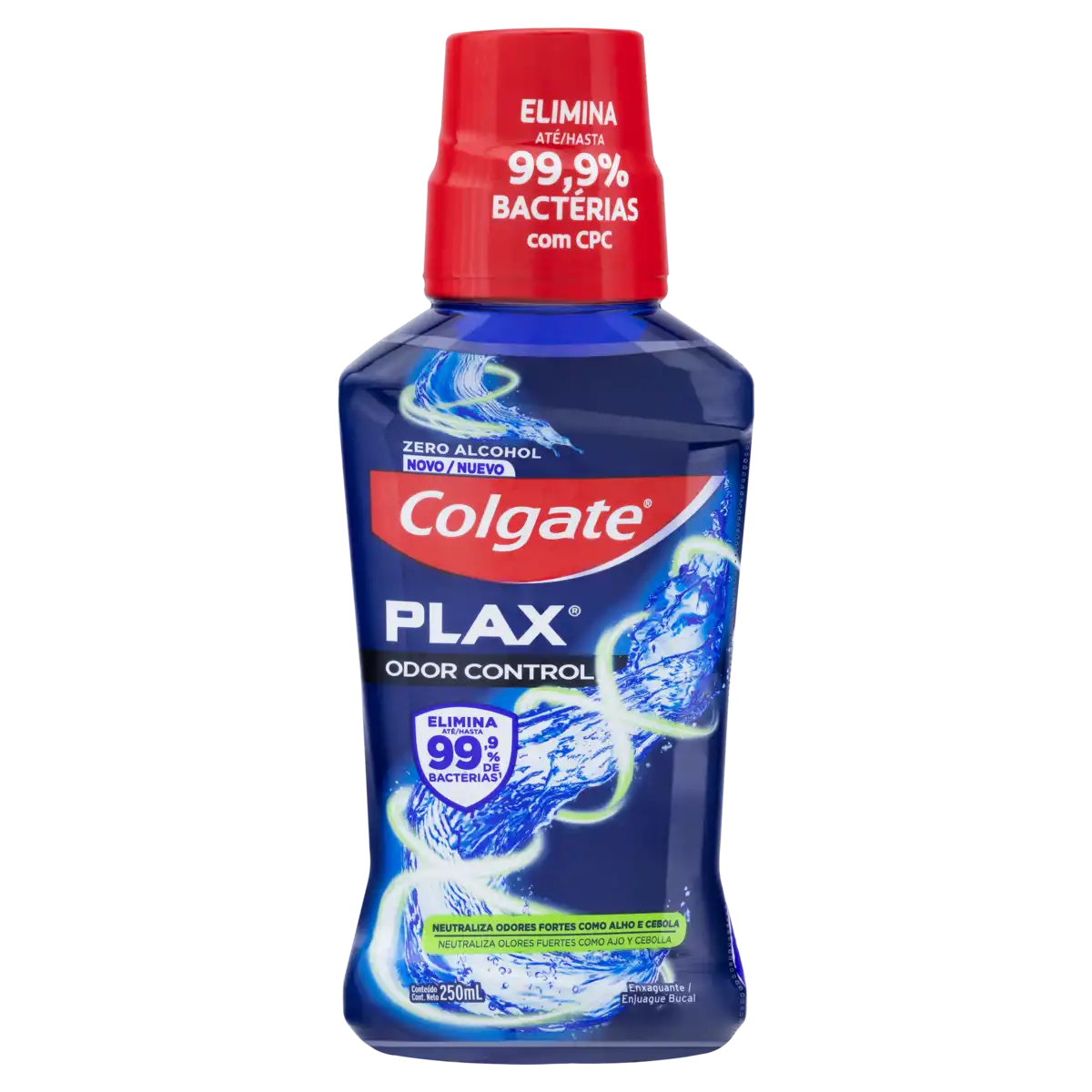 Enxaguante Bucal Zero Álcool Colgate Plax Odor Control Frasco 250ml