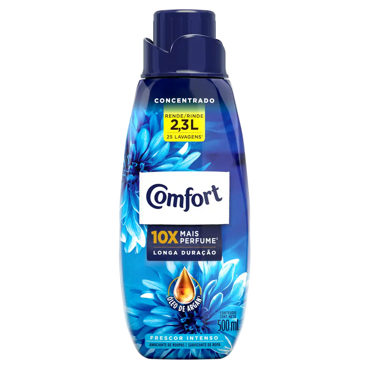Amaciante de Roupa Concentrado Frescor Intenso Comfort Frasco 500ml