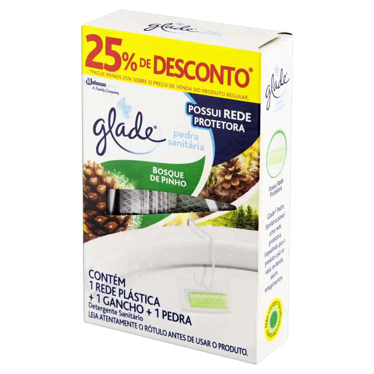 Detergente Sanitário Pedra Bosque de Pinho Glade Grátis 25% de Desconto