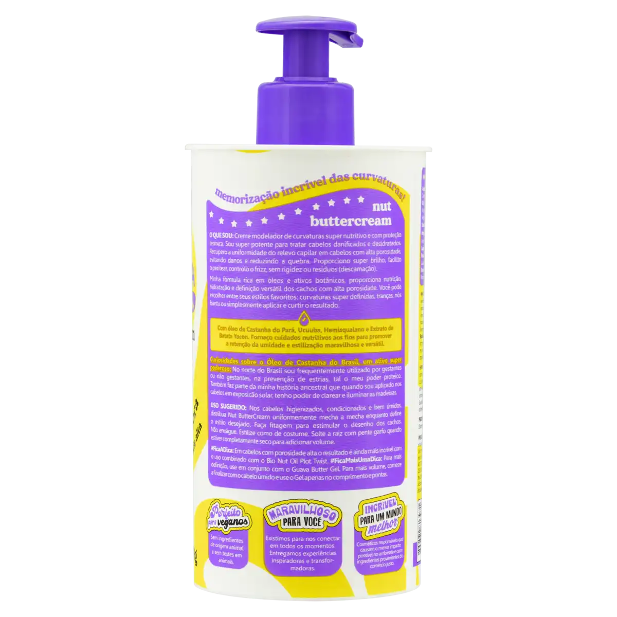 Manteiga Modeladora Creme Lola from Rio Plot Twist Nut Frasco 480g Pump